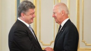 Petro Poroshenko and Joseph Biden