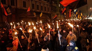 Right Sector torch parade (--rt.com)