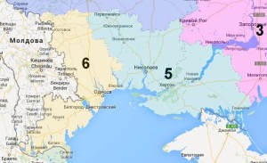 Nikolaev, Kherson and Odessa Regions