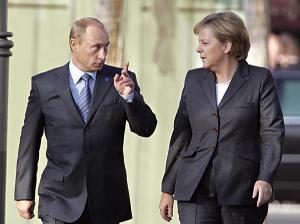Vladimir Putin, Angela Markel (--almanar.com.lb)